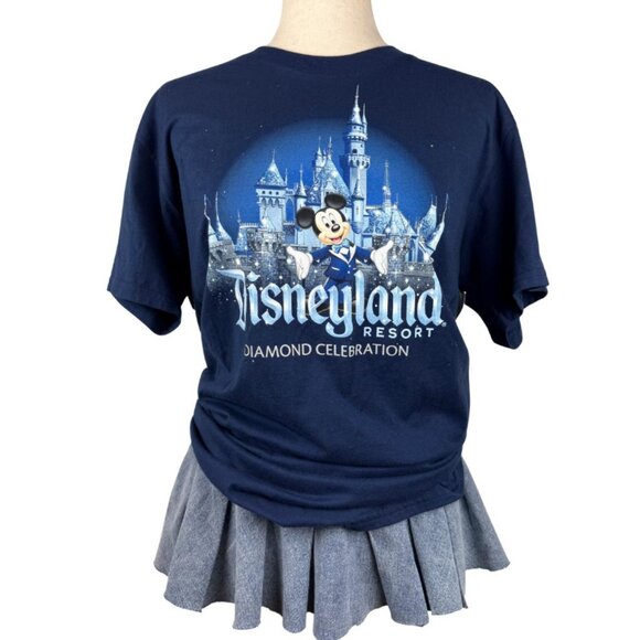 Disney Tops - Disneyland Diamond Celebration Mickey Mouse Tee NWT Size Large